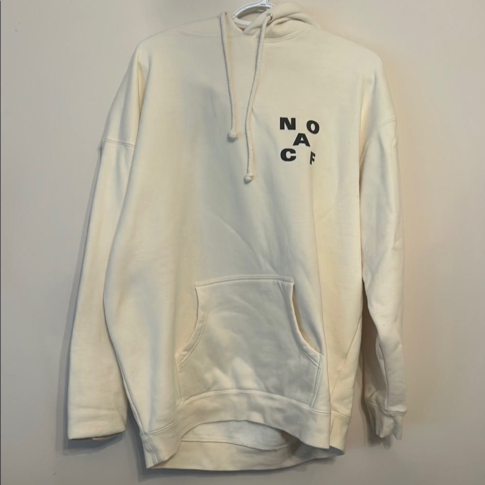The 1975 Band Notes on a Conditional Form Cream Hoodie with Black Print